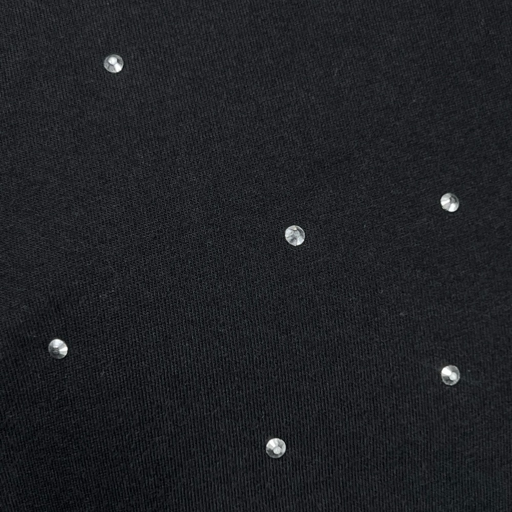 Tenis Brand Black Rhinestone Embellished Cap Sleeve Excellent condition Size L - Picture 5 of 6